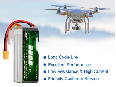 image of Small FPV Drone RC Battery >YX-3200